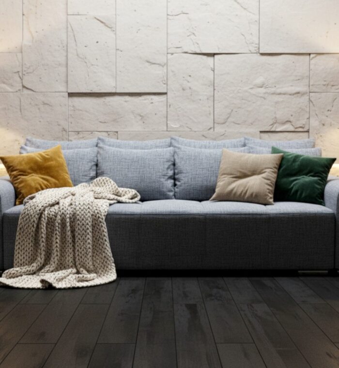 Duża Kanapa Rozkładana 265 CM Sofa 4 Osobowa Wolnostojąca Na Sprężynach Bonellowych + Wybór Kolorów - ATENA