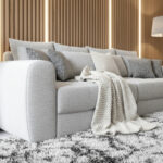 Duża Kanapa 300 CM Sofa 4 Osobowa Wolnostojąca Na Sprężynach Bonellowych + Wybór Kolorów - ATENA