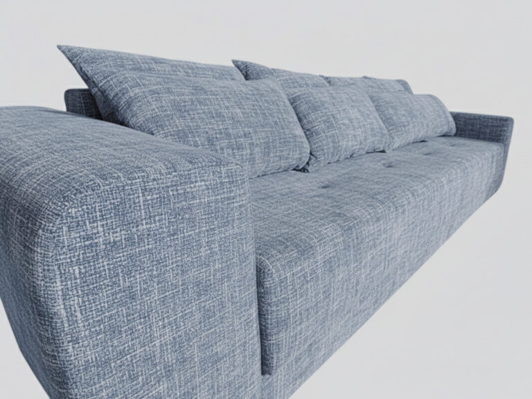 Duża Kanapa Rozkładana 265 CM Sofa 4 Osobowa Wolnostojąca Na Sprężynach Bonellowych + Wybór Kolorów - ATENA