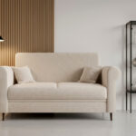 Sofa 2 Osobowa 200 CM Kanapa Rozkładana Z Funkcją Spania Pojemnikiem + Sprężyny Bonell Pianka HR - BALI