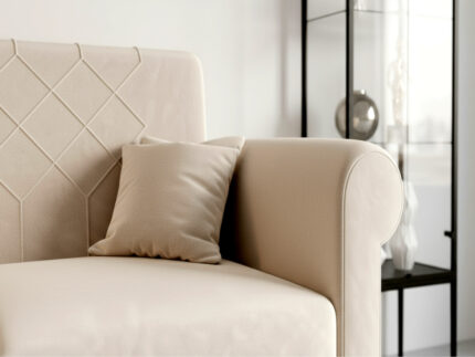 Sofa 3 Osobowa 244 CM Kanapa Rozkładana Z Funkcją Spania Pojemnikiem + Sprężyny Bonell Pianka HR - BALI