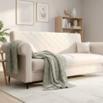 Sofa 3 Osobowa 244 CM Kanapa Rozkładana Z Funkcją Spania Pojemnikiem + Sprężyny Bonell Pianka HR - BALI