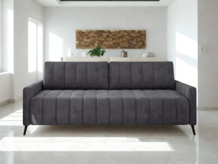 Kanapa Rozkładana 3-Osobowa 226 CM Wygodna Sofa Do Salonu + Wysokie Nóżki + Eleganckie Meble Wypoczynkowe - SUNNY