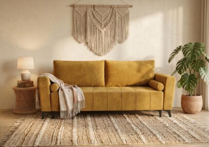 Sofa Z Funkcją Spania Cortina 235 cm przodem w aranżacji