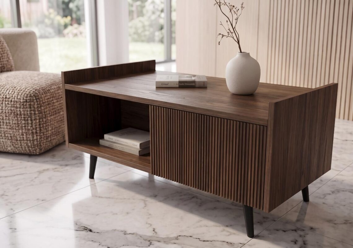 Stolik Kawowy 100x60 cm Vesper 09 Ademo meble-projekt ława ryflowana