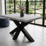 Ława do salonu loft stolik kawowy 90x60 cm Brooklyn prostokątny nogi pająk