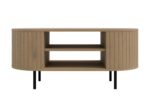 Stolik Kawowy 100x52 cm Sofia 05 Ovalio dąb cremona z półkami