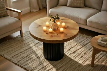 Nastrojowa aranżacja Japandi ze stolikiem Unity