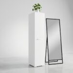 Wąska Szafa 50x191 cm Trend 19 zamknięta w aranżacji