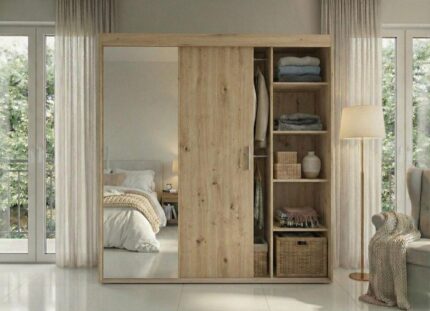 Szafa 3-Drzwiowa 180 cm Mikea Dąb Sonoma