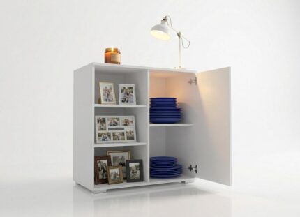 Szafka 1-Drzwiowa 80 cm Trend 5 bokiem otwarta