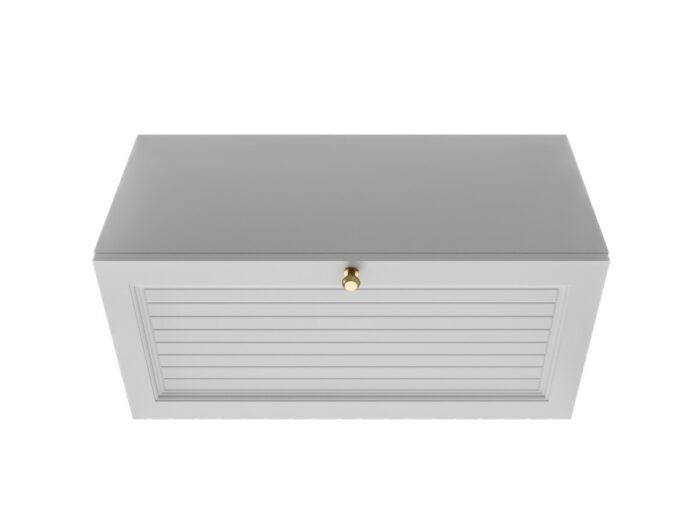 Szafka Modułowa Biała 75 CM - Stwórz Własny Zestaw Mebli - Frezowane Malowane Fronty MDF + Wzory Do Wyboru - SN3