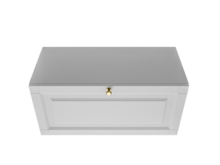 Szafka Modułowa Biała 75 CM - Stwórz Własny Zestaw Mebli - Frezowane Malowane Fronty MDF + Wzory Do Wyboru - SN3