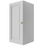 Szafka Modułowa Biała 75 CM - Stwórz Własny Zestaw Mebli - Frezowane Malowane Fronty MDF - SN3