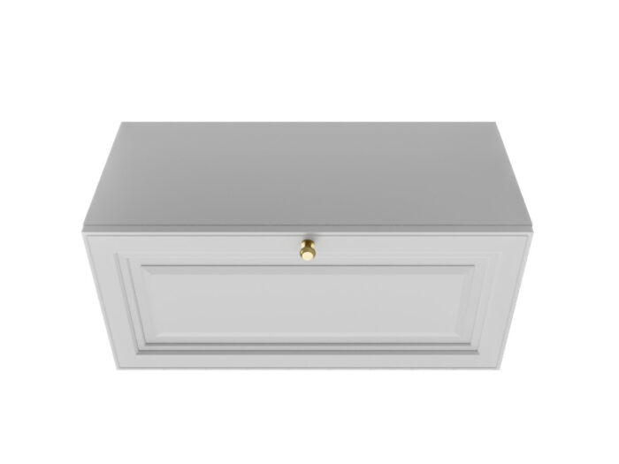 Szafka Modułowa Biała 75 CM - Stwórz Własny Zestaw Mebli - Frezowane Malowane Fronty MDF + Wzory Do Wyboru - SN3