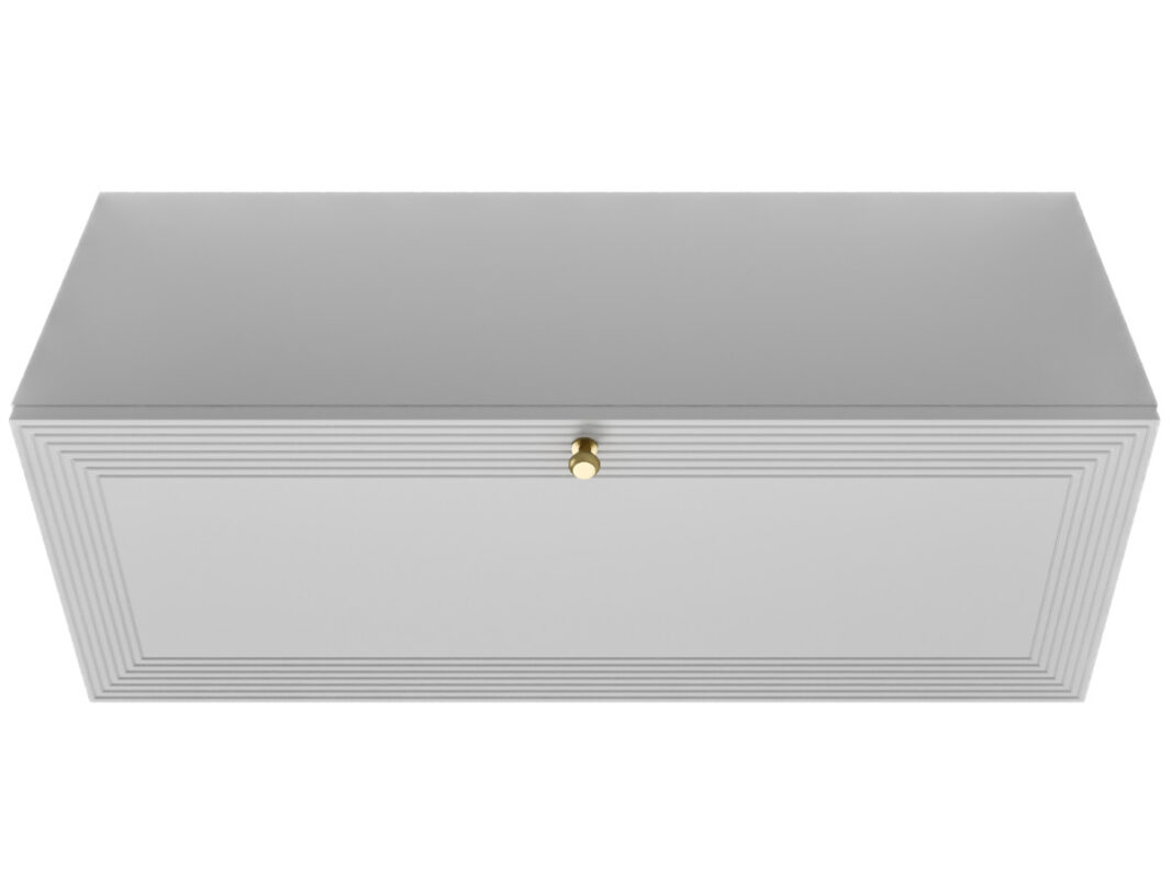 Szafka Modułowa Biała 95 CM - Stwórz Własny Zestaw Mebli - Frezowane Malowane Fronty MDF - SN4