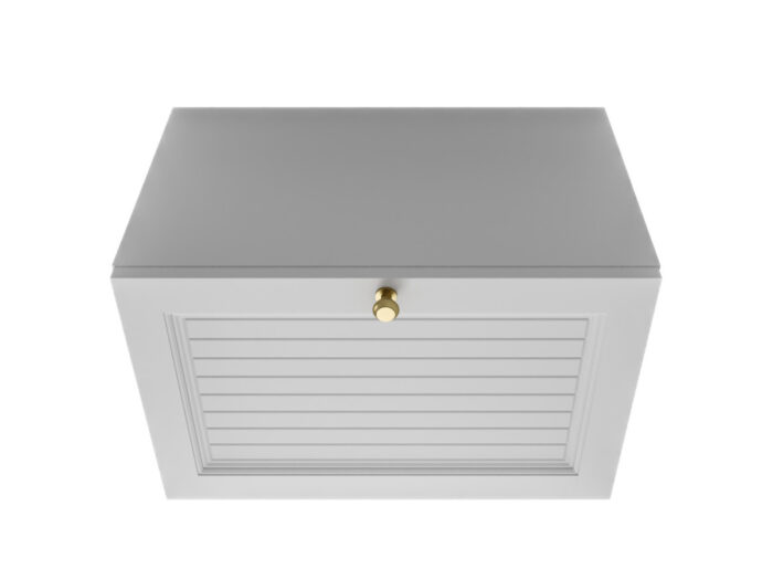 Szafka Modułowa Biała 55 CM - Stwórz Własny Zestaw Mebli - Frezowane Malowane Fronty MDF + Wzory Do Wyboru - SN2