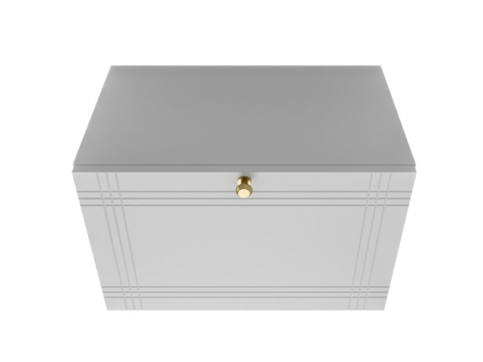 Szafka Modułowa Biała 55 CM - Stwórz Własny Zestaw Mebli - Frezowane Malowane Fronty MDF + Wzory Do Wyboru - SN2