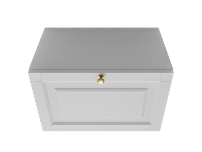 Szafka Modułowa Biała 55 CM - Stwórz Własny Zestaw Mebli - Frezowane Malowane Fronty MDF + Wzory Do Wyboru - SN2