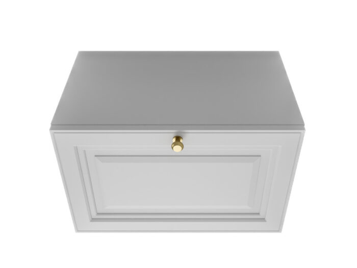 Szafka Modułowa Biała 55 CM - Stwórz Własny Zestaw Mebli - Frezowane Malowane Fronty MDF + Wzory Do Wyboru - SN2