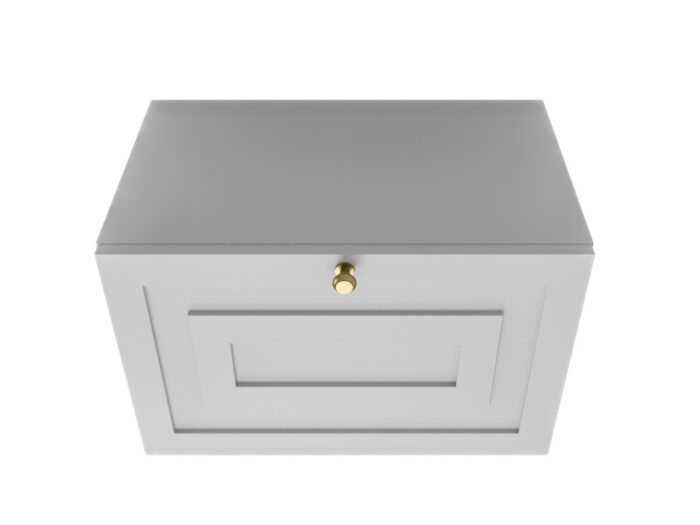Szafka Modułowa Biała 55 CM - Stwórz Własny Zestaw Mebli - Frezowane Malowane Fronty MDF + Wzory Do Wyboru - SN2