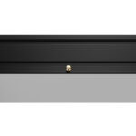 Szafka Modułowa 115x35 CM - Stwórz Własny Zestaw Mebli - Frezowane Malowane Fronty MDF - SN5 Biało Czarna