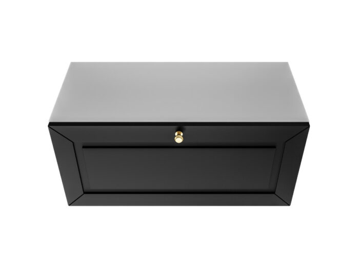Szafka Modułowa 75x35 CM - Stwórz Własny Zestaw Mebli - Frezowane Malowane Fronty MDF + Wzory Do Wyboru - SN3 Biało Czarna