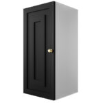 Szafka Modułowa 75x35 CM - Stwórz Własny Zestaw Mebli - Frezowane Malowane Fronty MDF - SN3 Biało Czarna