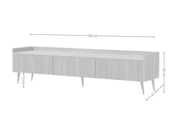 Szeroka Komoda RTV 180 cm Vesper 05 Ademo wymiary