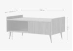 Stolik Kawowy 100x60 cm Vesper 09 Ademo wymiary