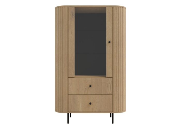 Witryna do salonu Sofia 09 98x155 cm dąb cremona frontalnie