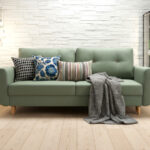 Klasyczna Kanapa Z Funkcją Spania 3 Osobowa Rozkładana Sofa 240 CM + Sprężyna Bonell Pianka Wysokoelastyczna - BIELLA