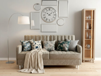 Sofa Rozkładana 222 CM Przodem