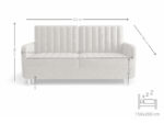 Sofa Rozkładana 222 CM Wymiary
