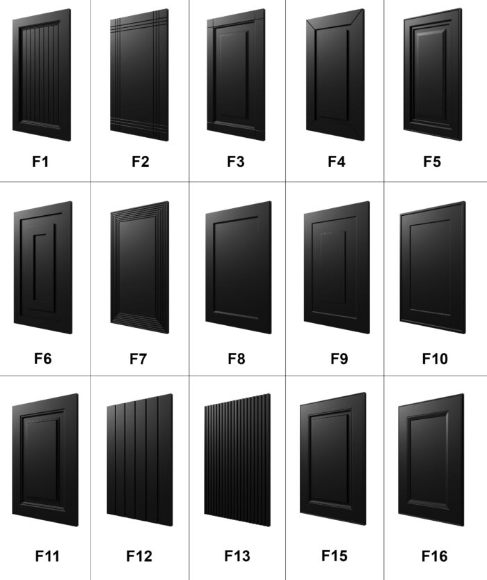 Biały Zestaw Szafek RTV 300 CM Meblościanka Nowoczesna Wisząca Meble Modułowe Do Salonu+ Fronty Frezowane Lakierowane MDF 18 MM + Wybór Wzorów CAPRI
